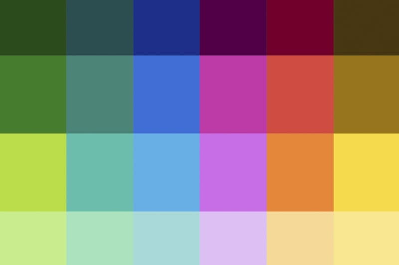 A grid of colors.